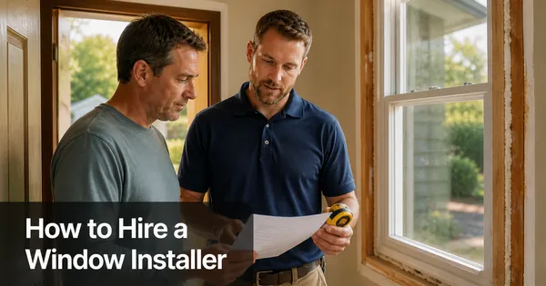 How to Hire a Window Installer: 5 Vetting Questions